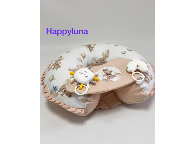Подушка-трансформер 4 в 1 Happy Luna  "Ведмедики з повітряними кульками"