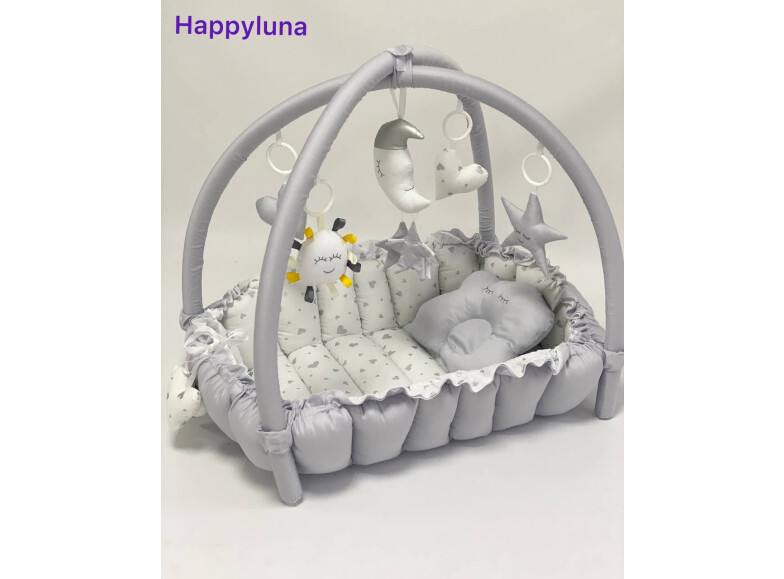 2-in-1 Baby Play Mat and Nest “Love” – 0760